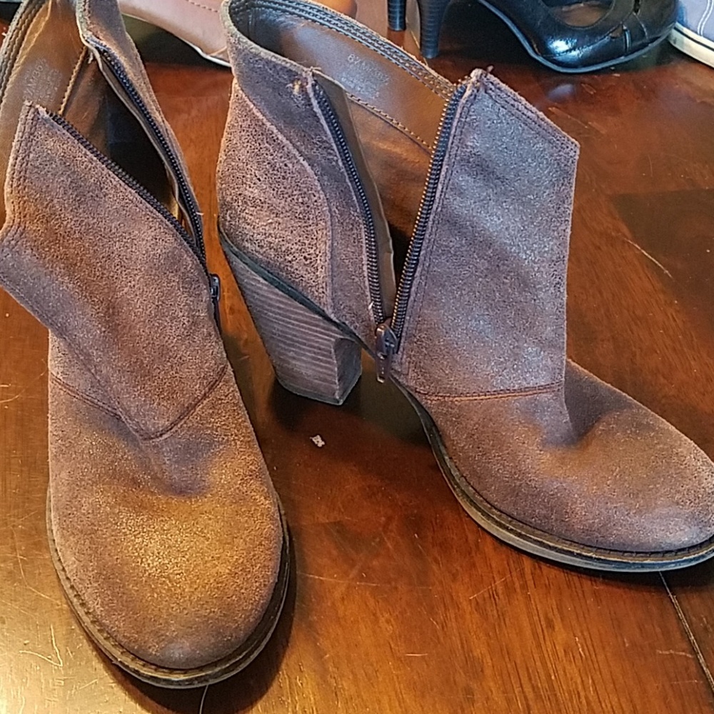 Brown booties by Jessica Simpson, size 6.5